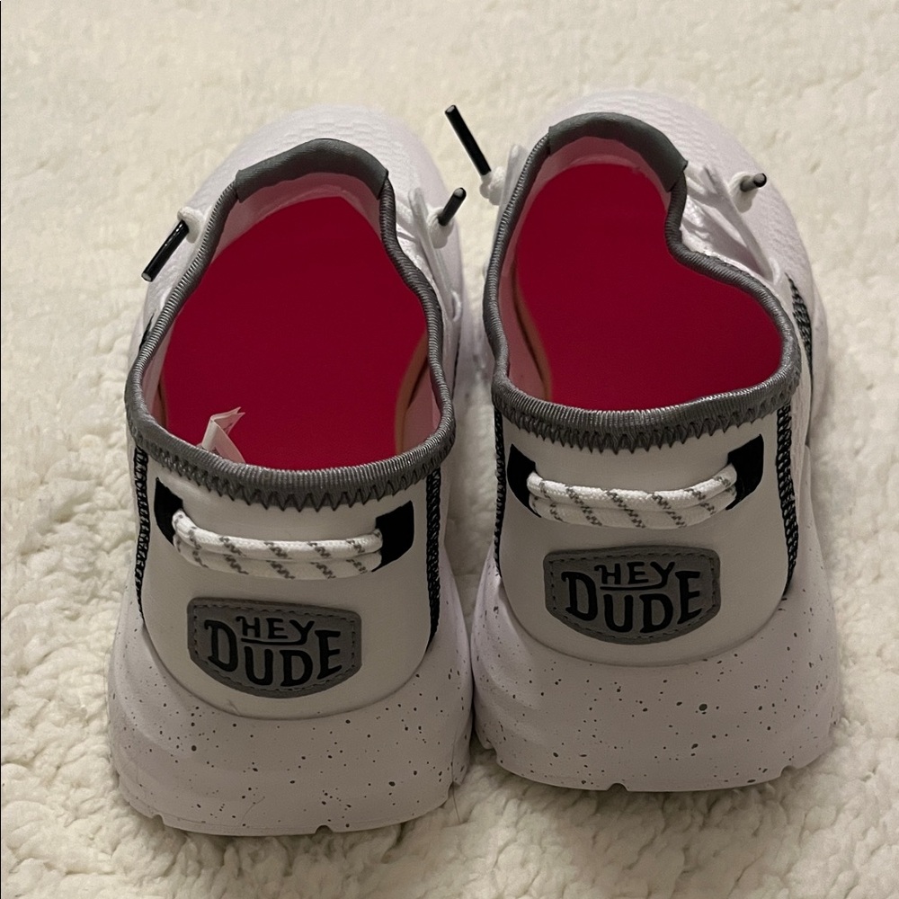 Hey Dude White and Gray Women's Sneakers- BRAND NEW! - Picture 4 of 5
